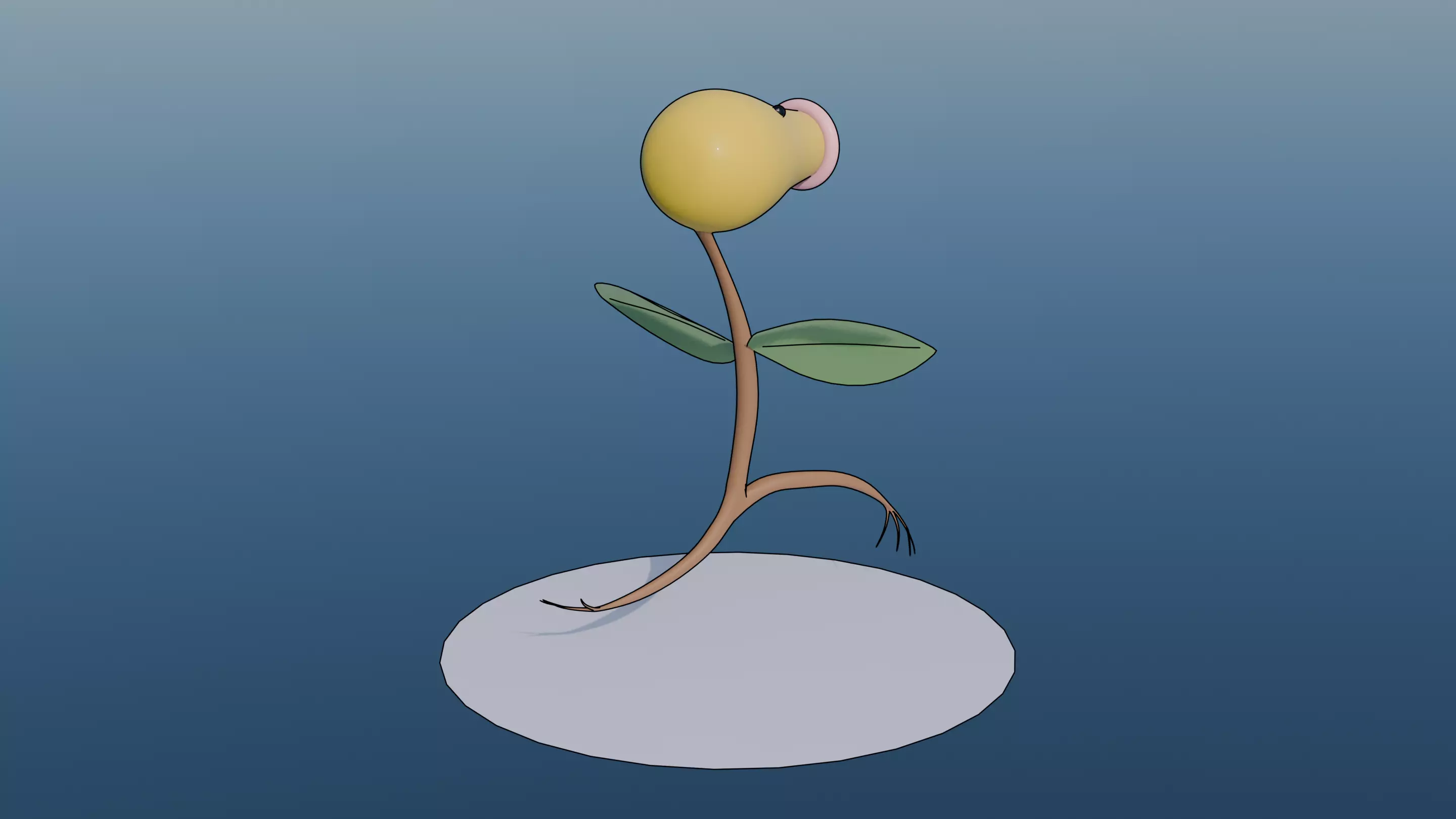Pokemon Bellsprout and Shiny Version 3D model_4