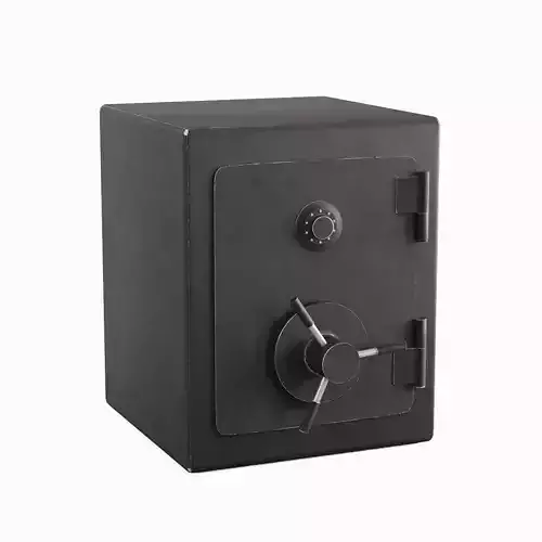 Metal Safe 05 Low-poly 3D model