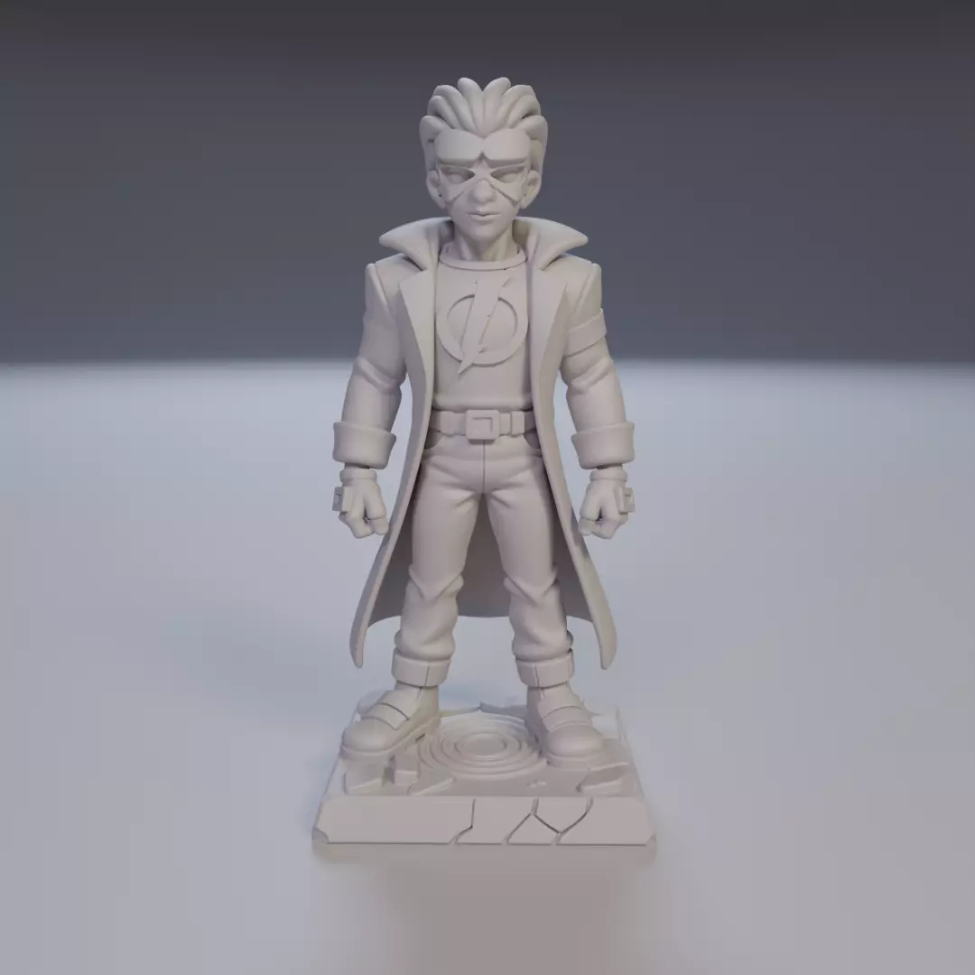Static Shock Justice League 3D print model_16