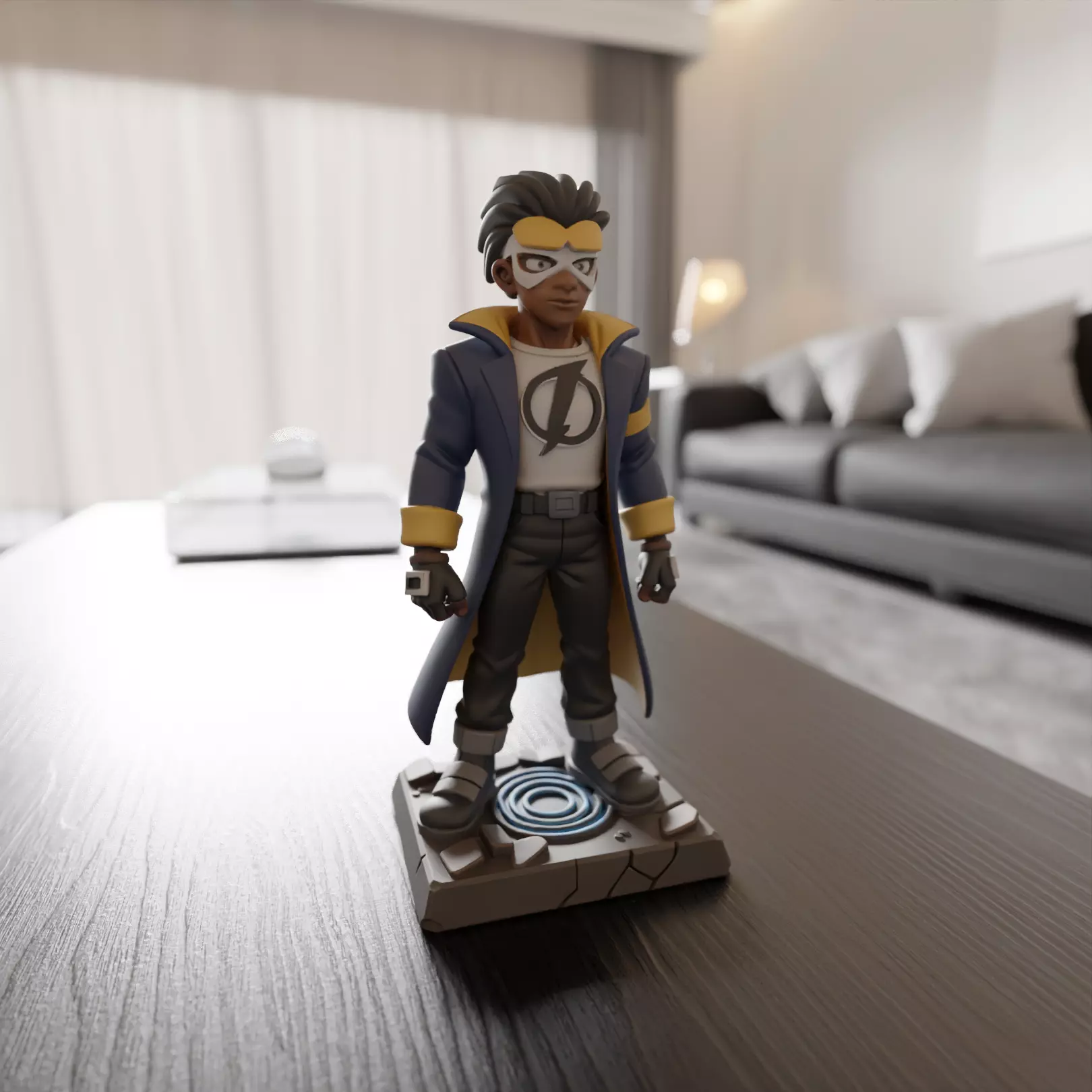 Static Shock Justice League 3D print model_0
