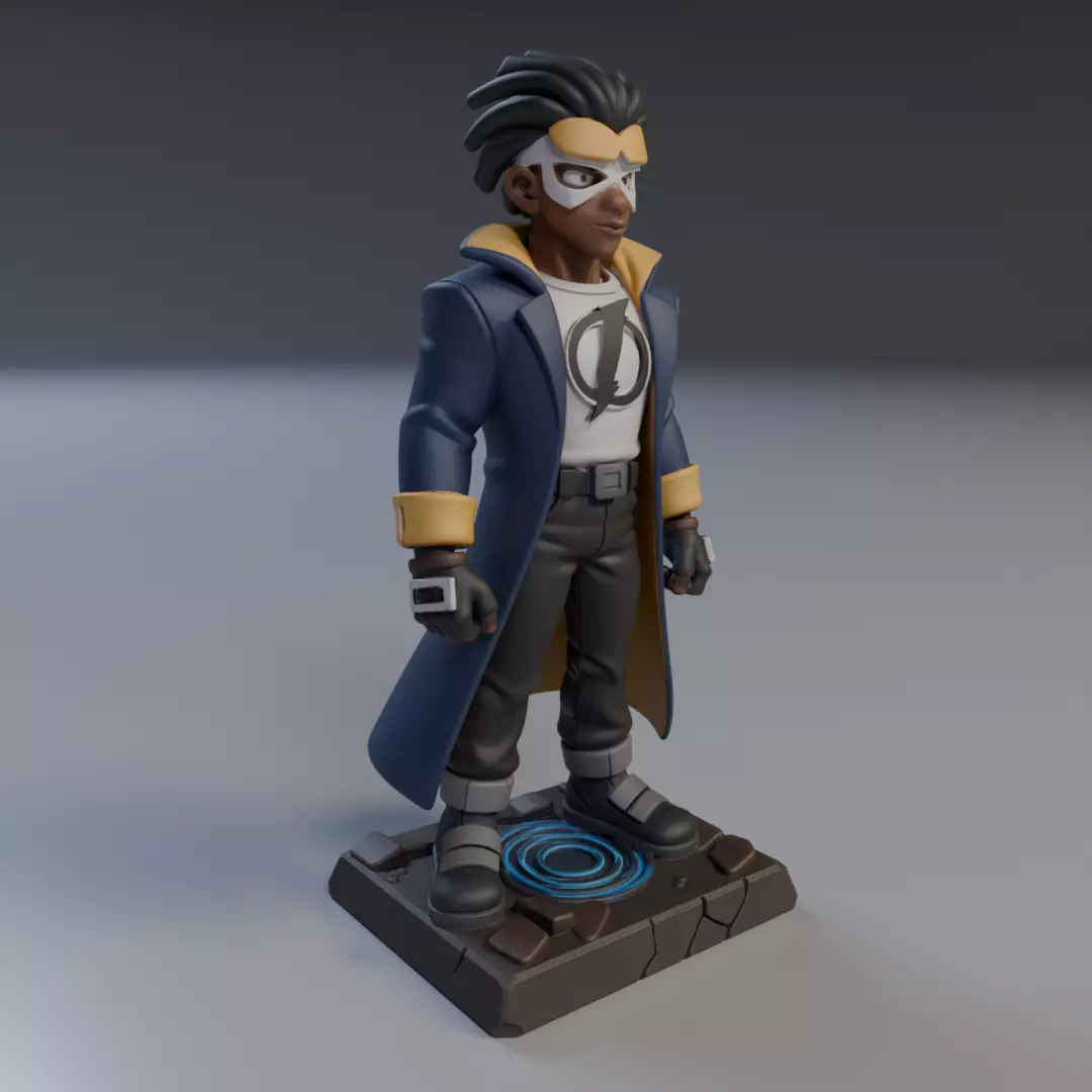 Static Shock Justice League 3D print model_11