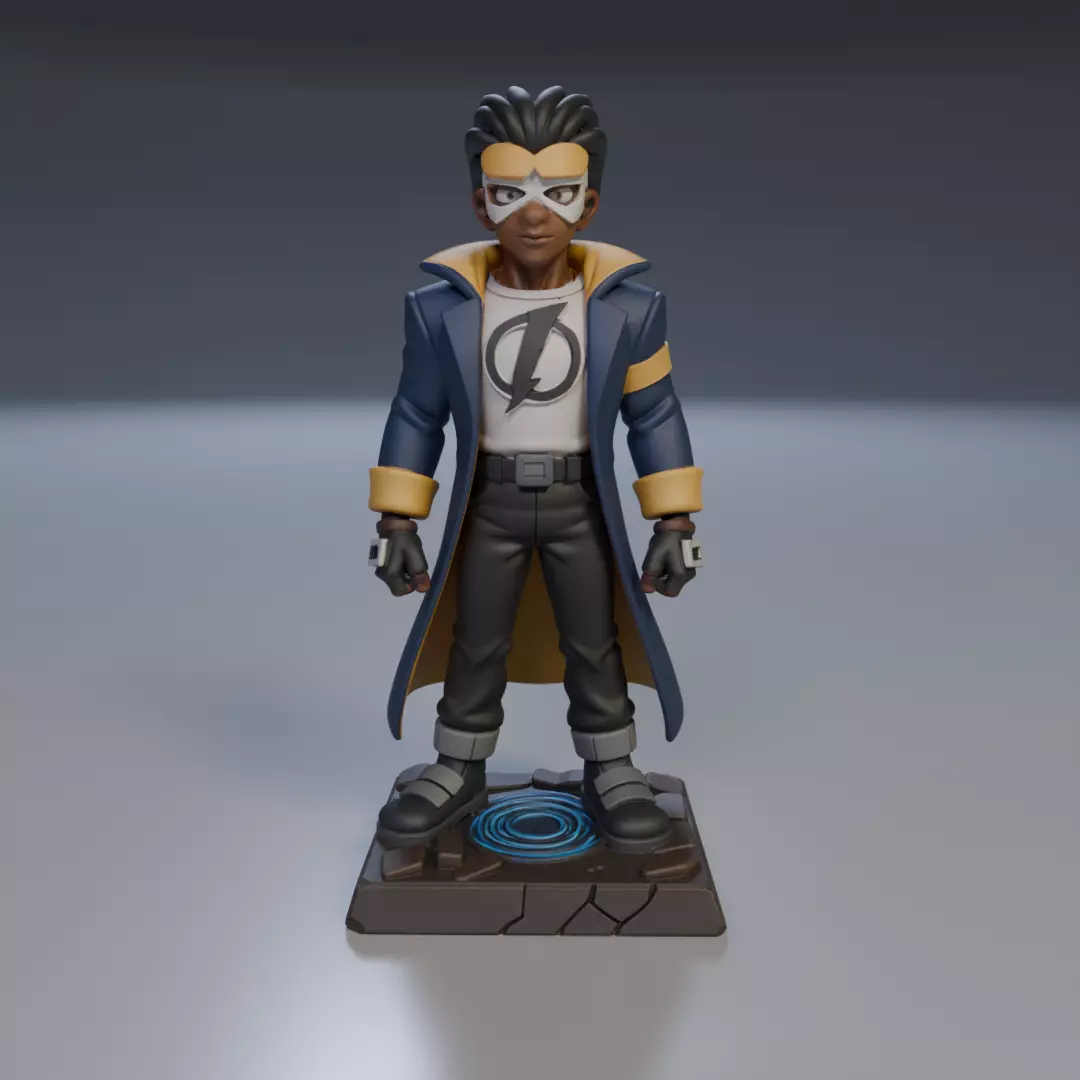 Static Shock Justice League 3D print model_15