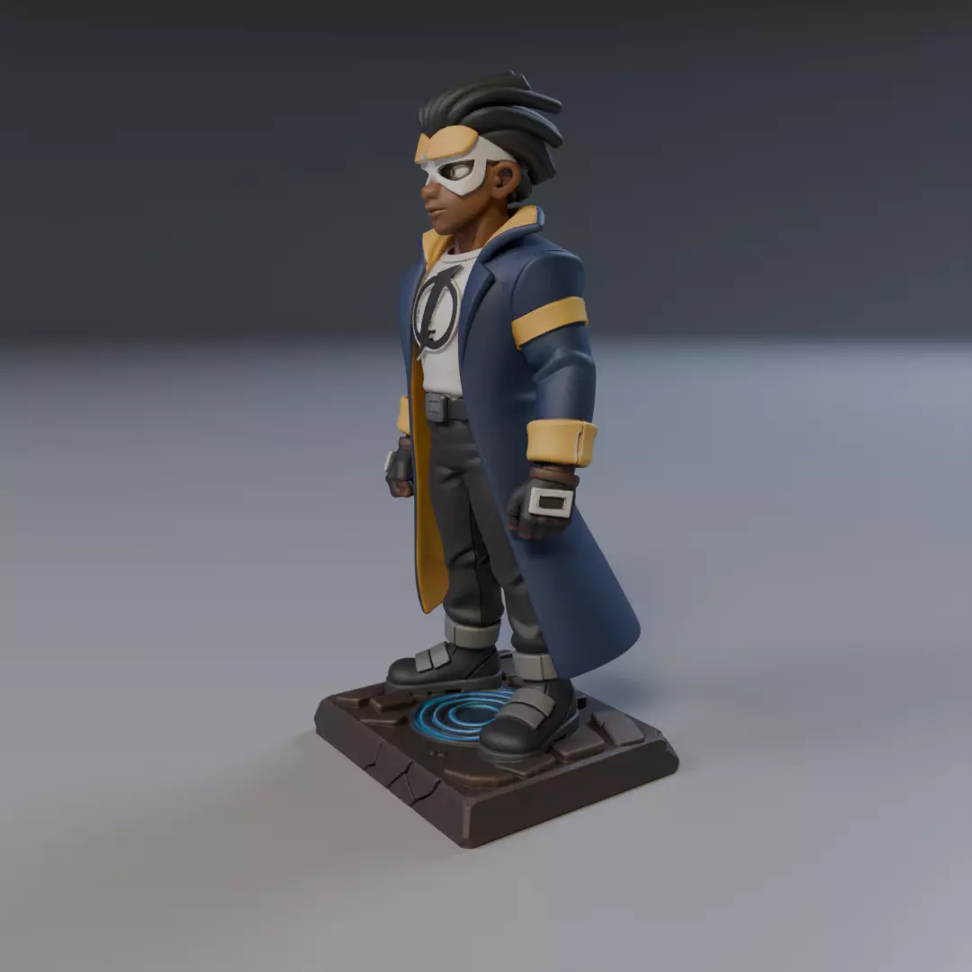 Static Shock Justice League 3D print model_9