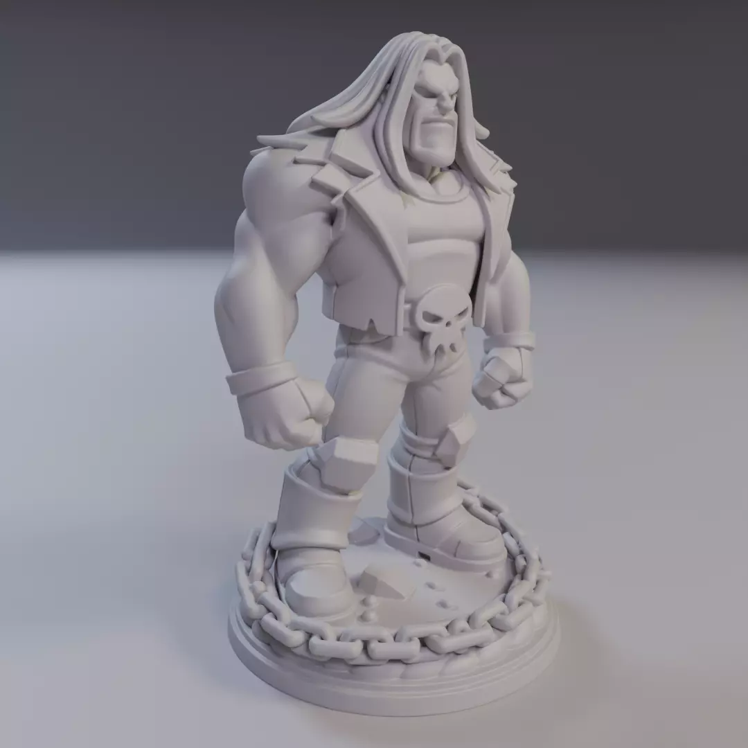 Wolf The Main Man Justice League 3D print model_12