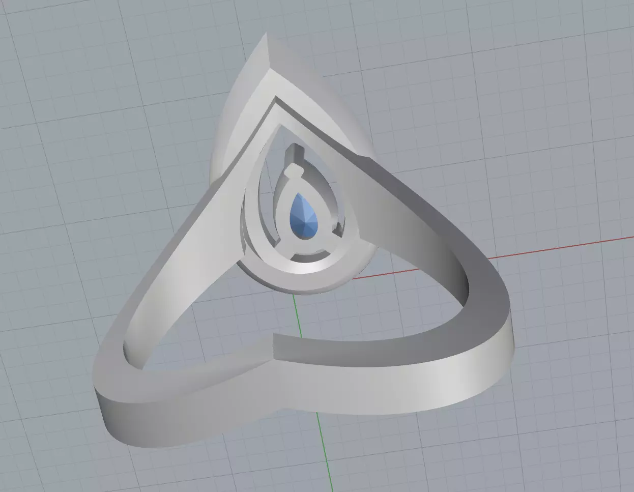 ring messika 17 mm fiery 3D print model_6