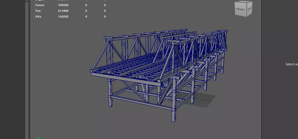 Railway Bridge 3D model_16