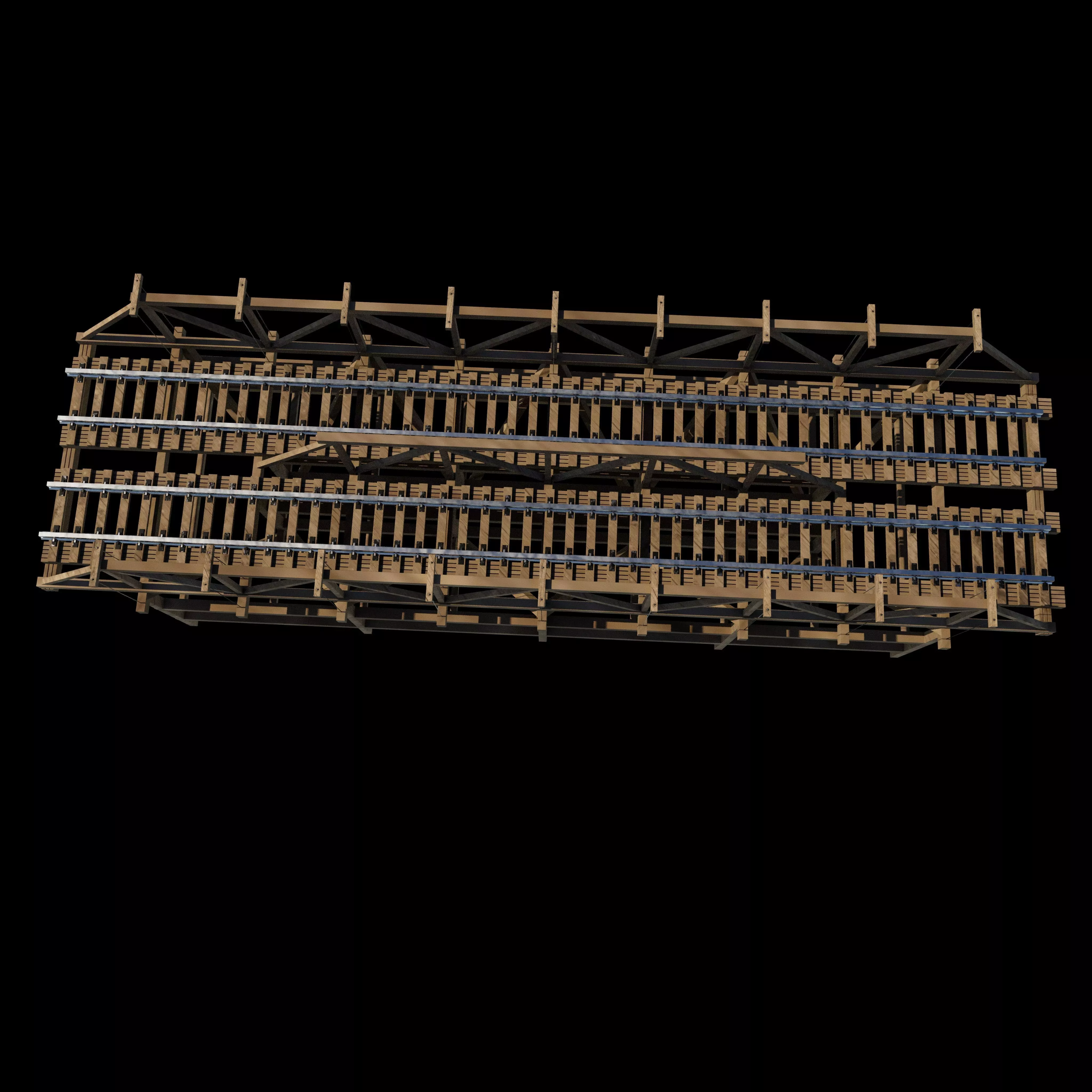 Railway Bridge 3D model_2