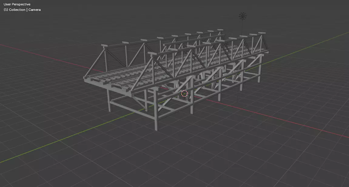 Railway Bridge 3D model_13