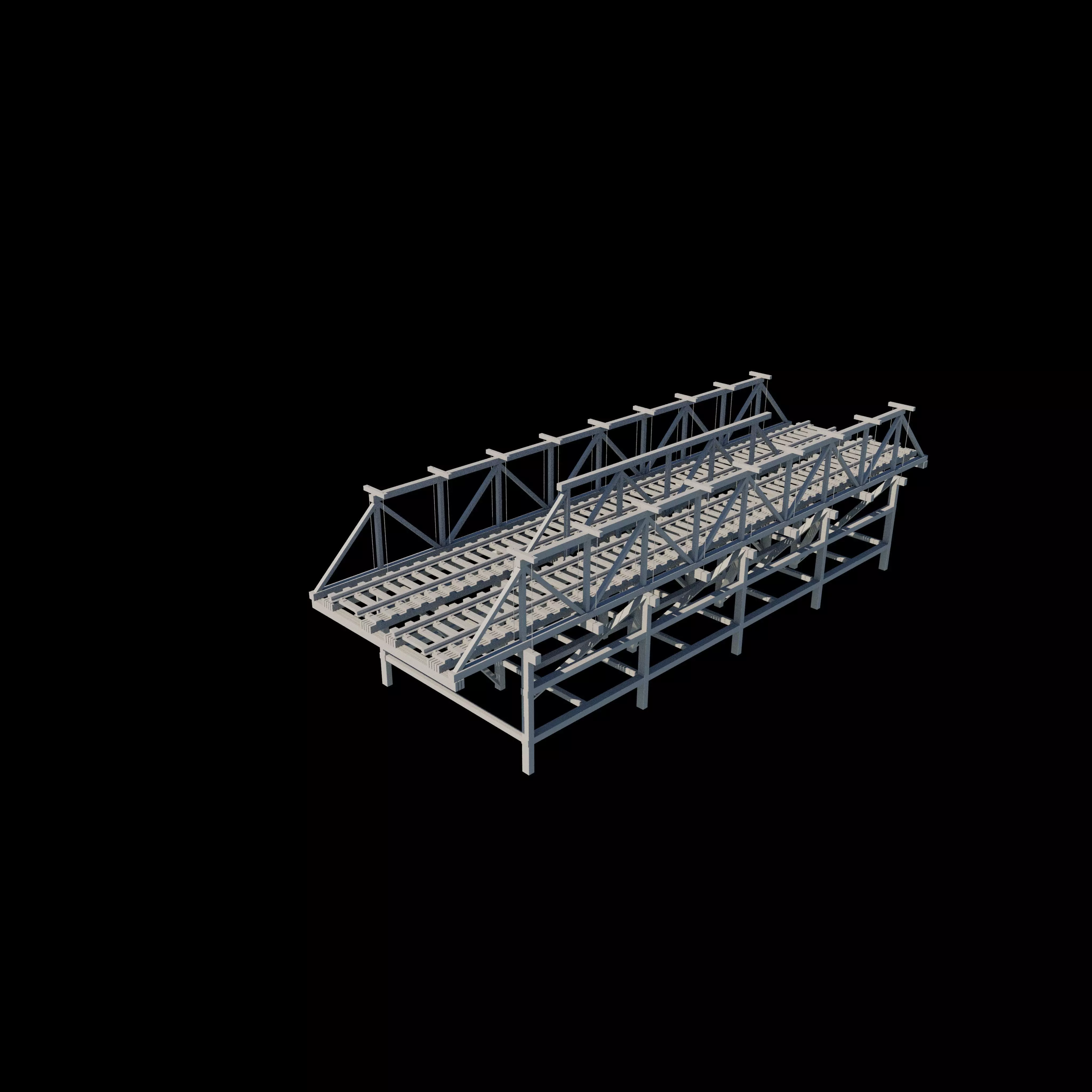 Railway Bridge 3D model_15
