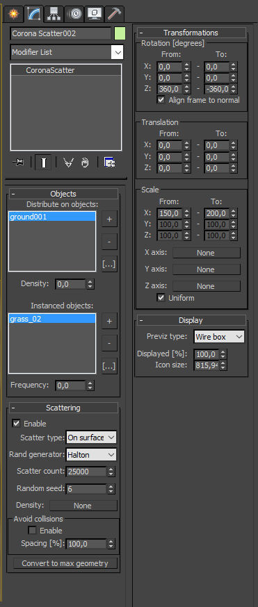 Flowerbed garden with stone balls 3D model_10
