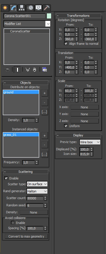 Flowerbed garden with stone balls 3D model_9