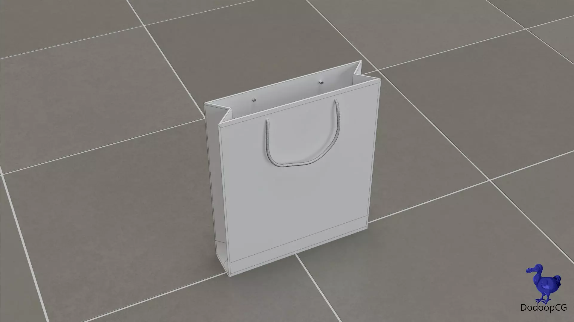 Chanel Shopping Bag - Luxury 3D Packaging Model Low-poly 3D model_16