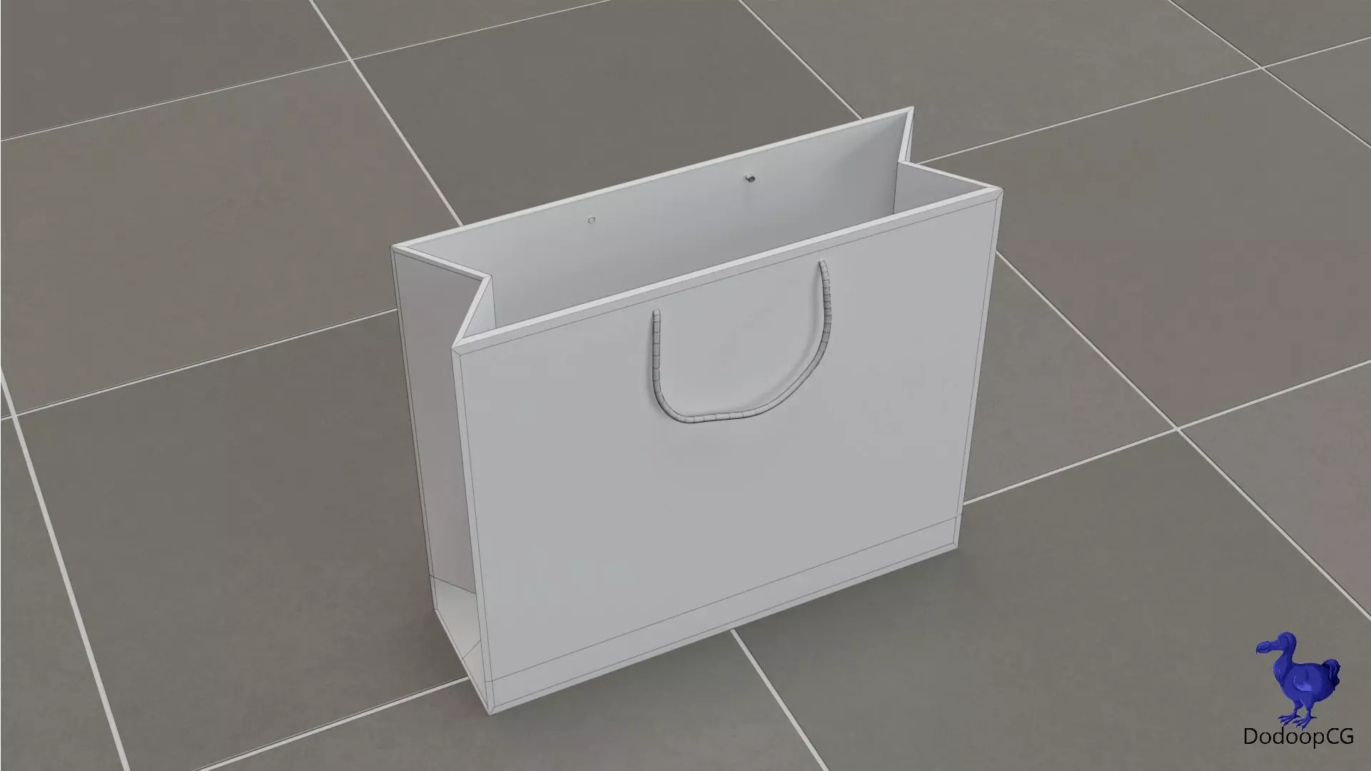 Chanel Shopping Bag - Luxury 3D Packaging Model Low-poly 3D model_20