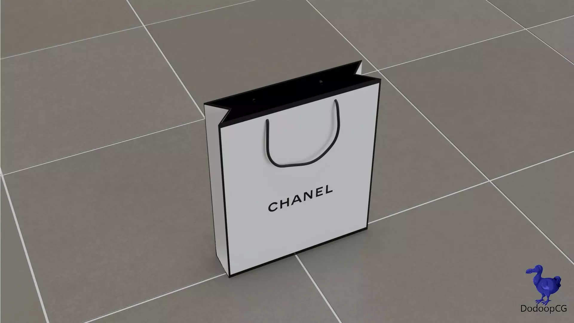 Chanel Shopping Bag - Luxury 3D Packaging Model Low-poly 3D model_15