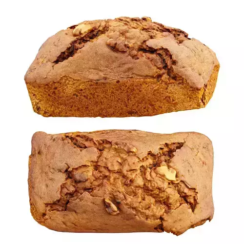 Walnut Cake Vol 09 Low-poly 3D model