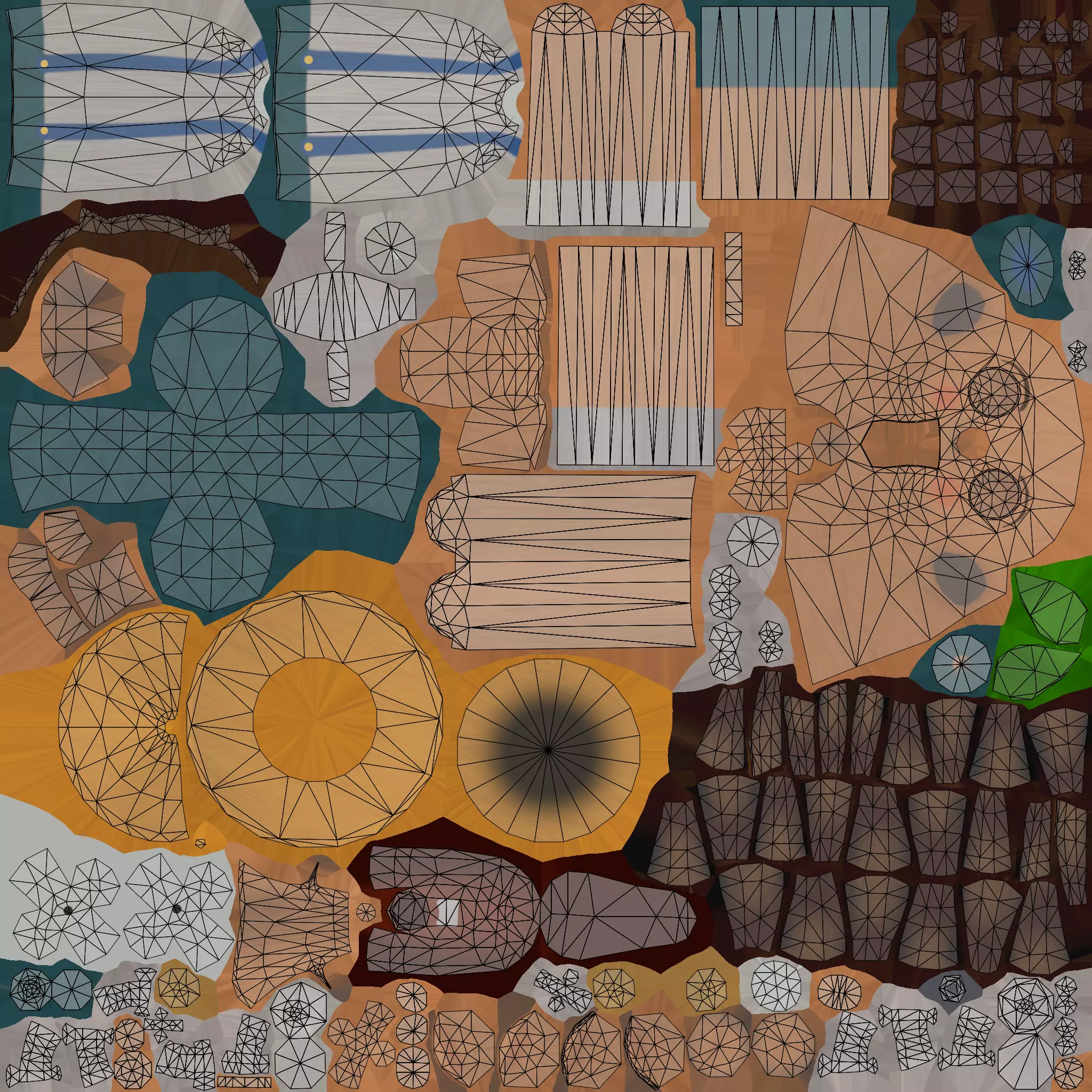 Pinocchio Low-poly 3D model_12