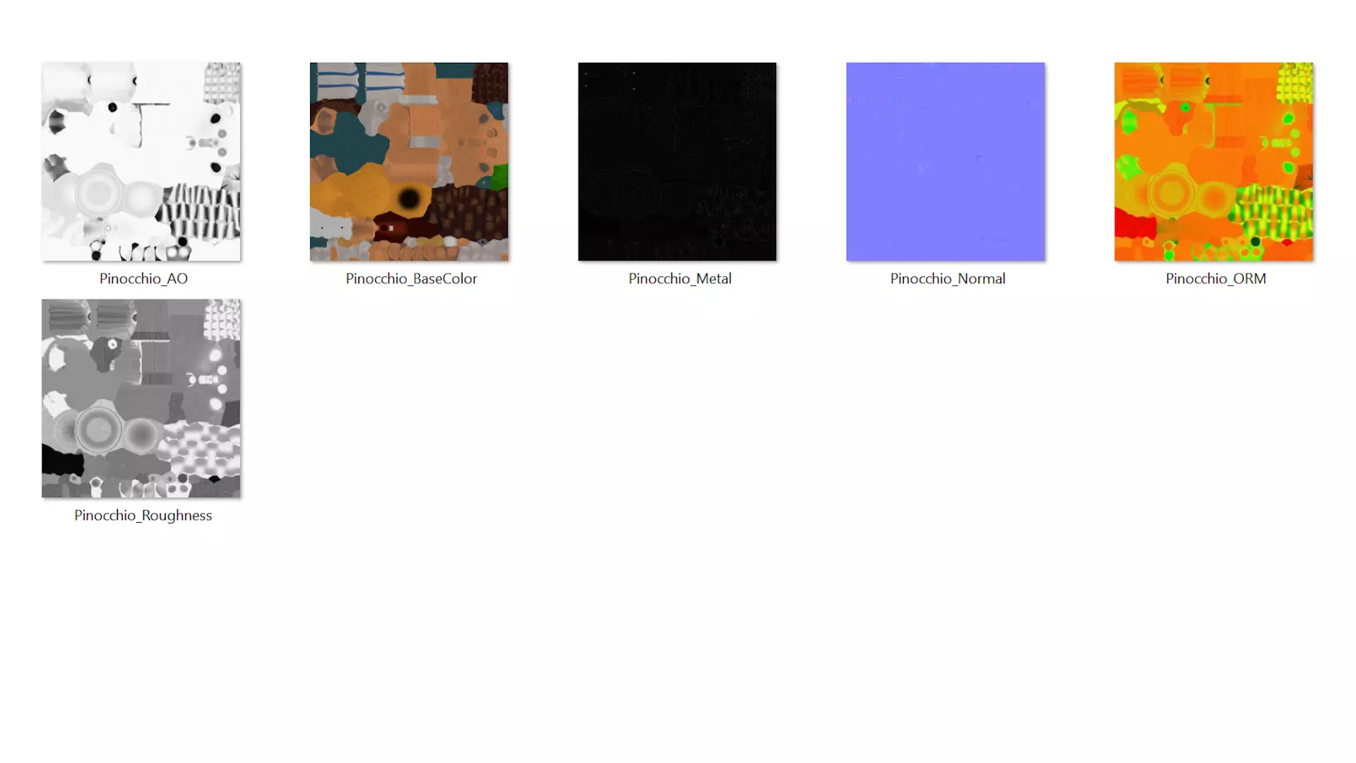 Pinocchio Low-poly 3D model_11