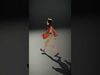 Princess Character with Orange Dress Model Pack Low-poly 3D model_2