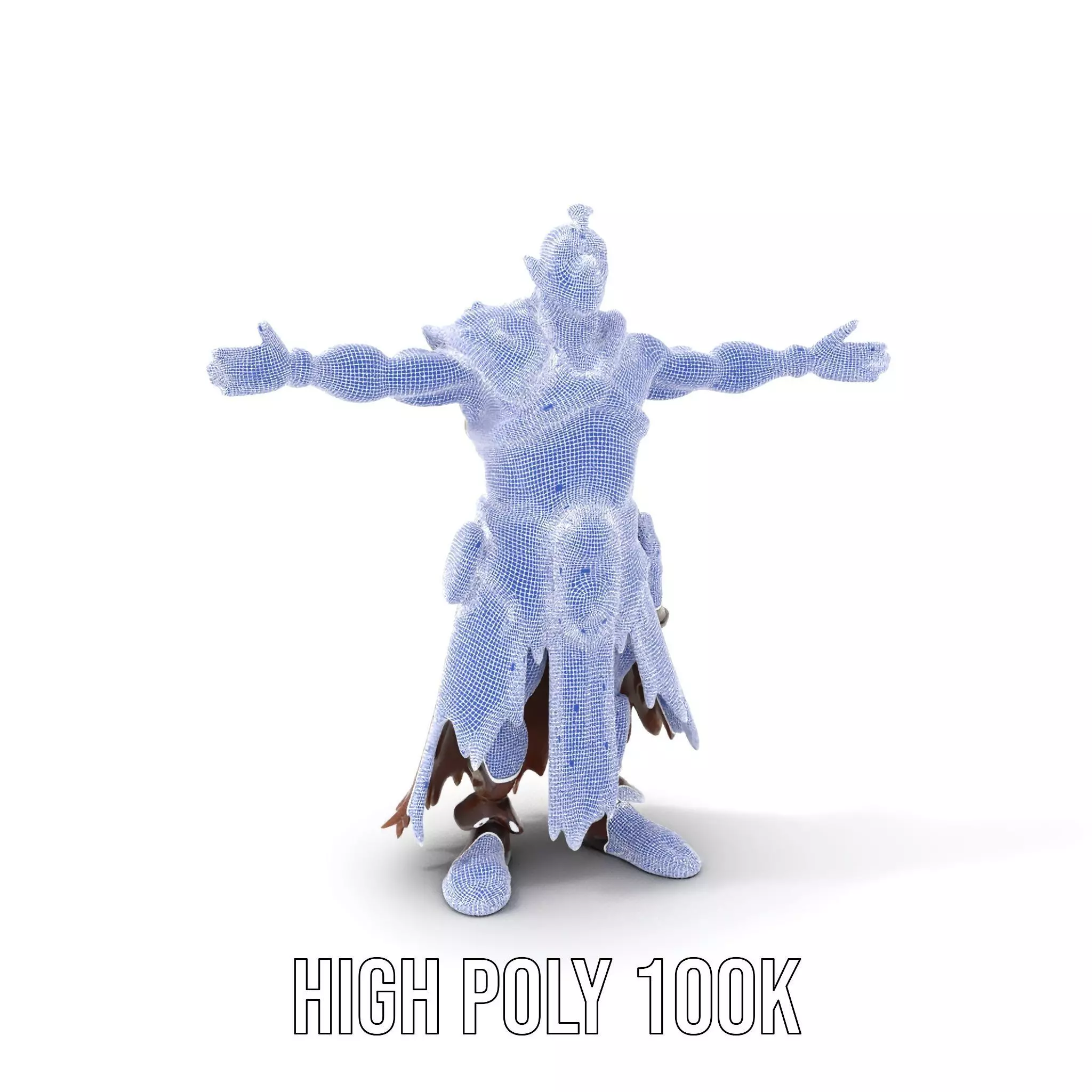 Green Orc Warrior Model Pack with Armor and Accessories Low-poly 3D model_5