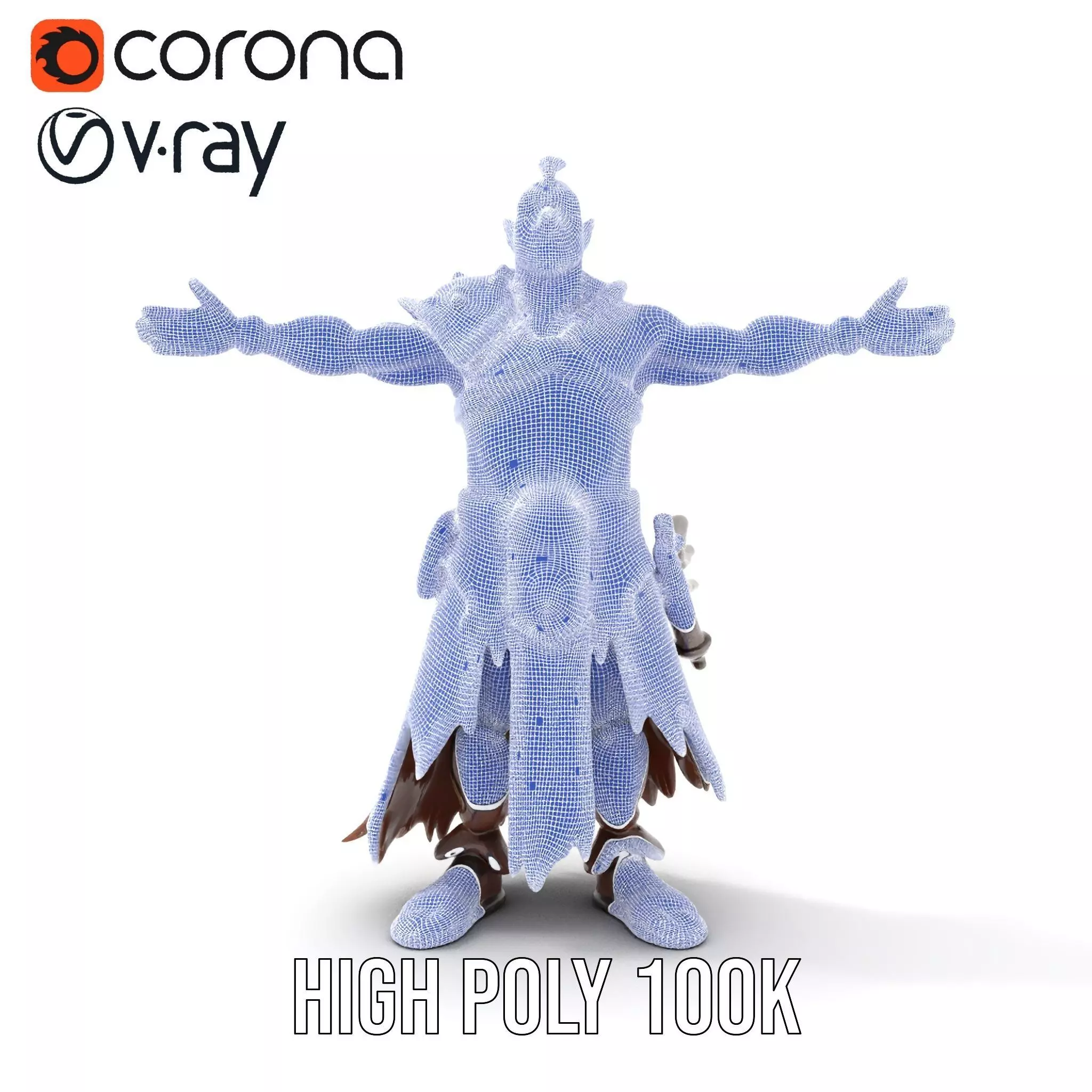 Green Orc Warrior Model Pack with Armor and Accessories Low-poly 3D model_35