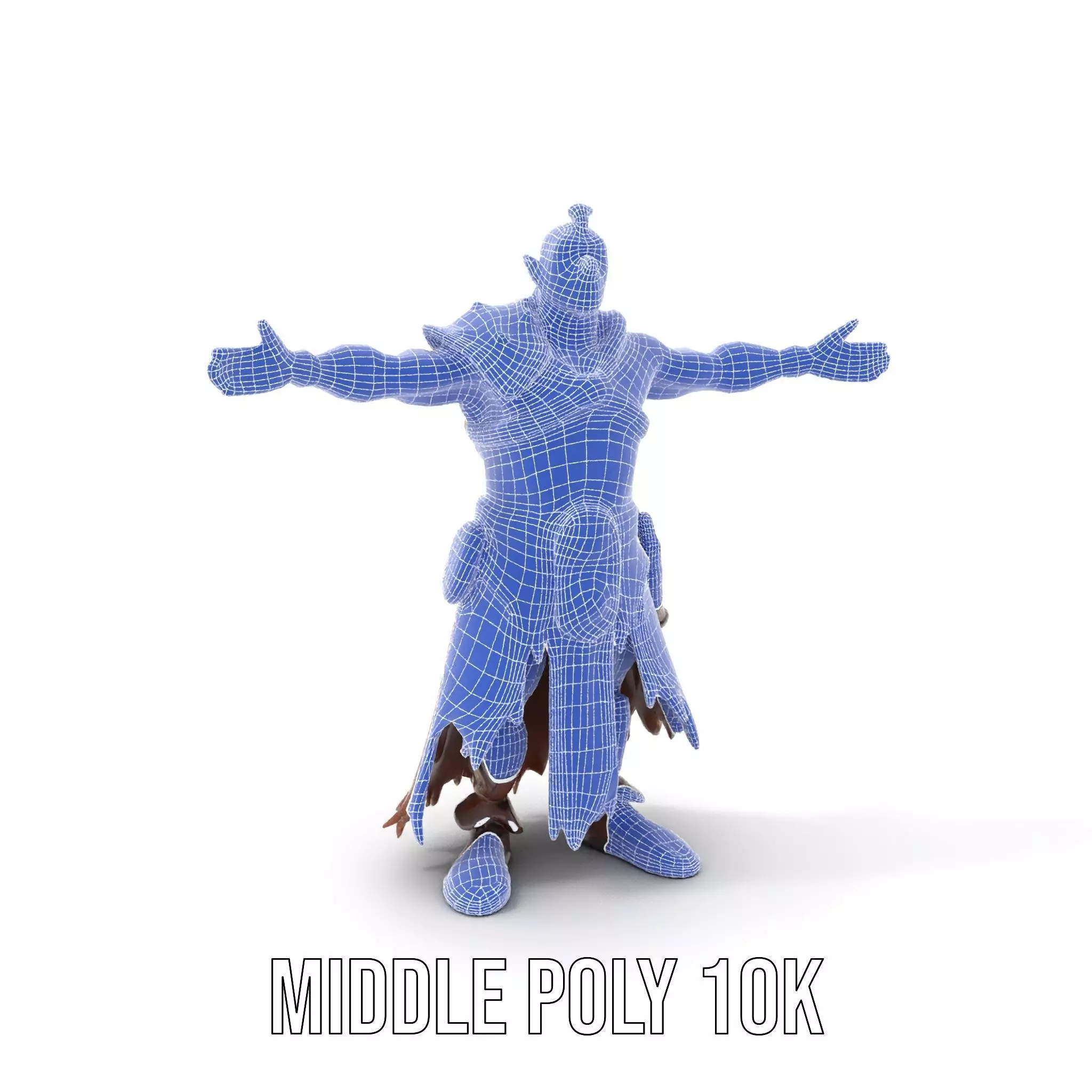 Green Orc Warrior Model Pack with Armor and Accessories Low-poly 3D model_30