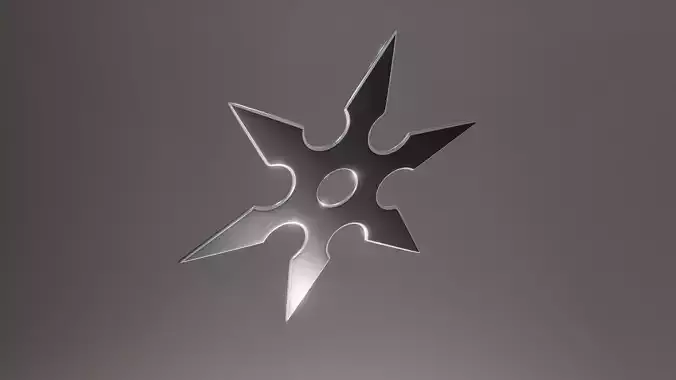 Shuriken ninja star 3 model