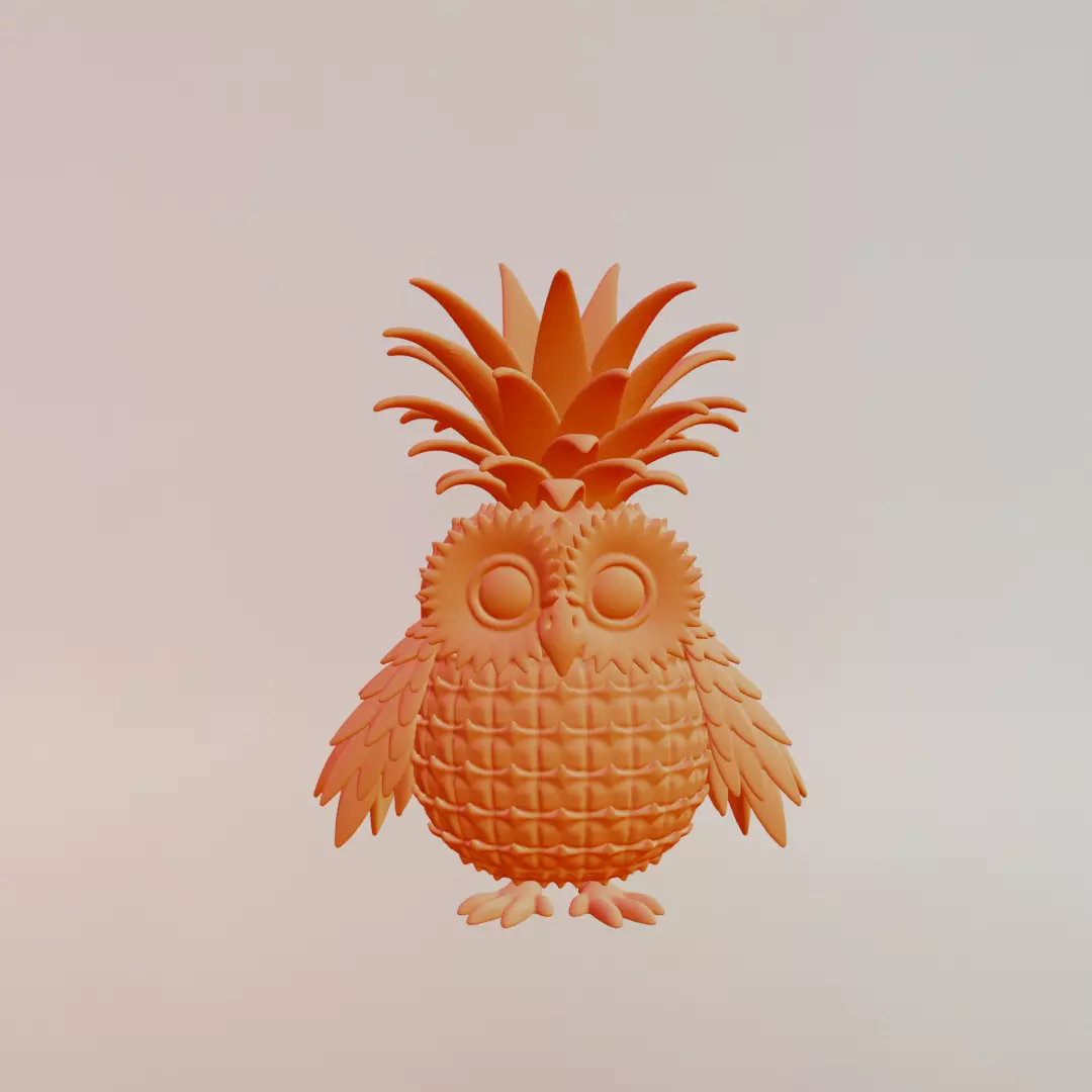 Ananasita Owlita Italian brainrot Printable 3D print model_1