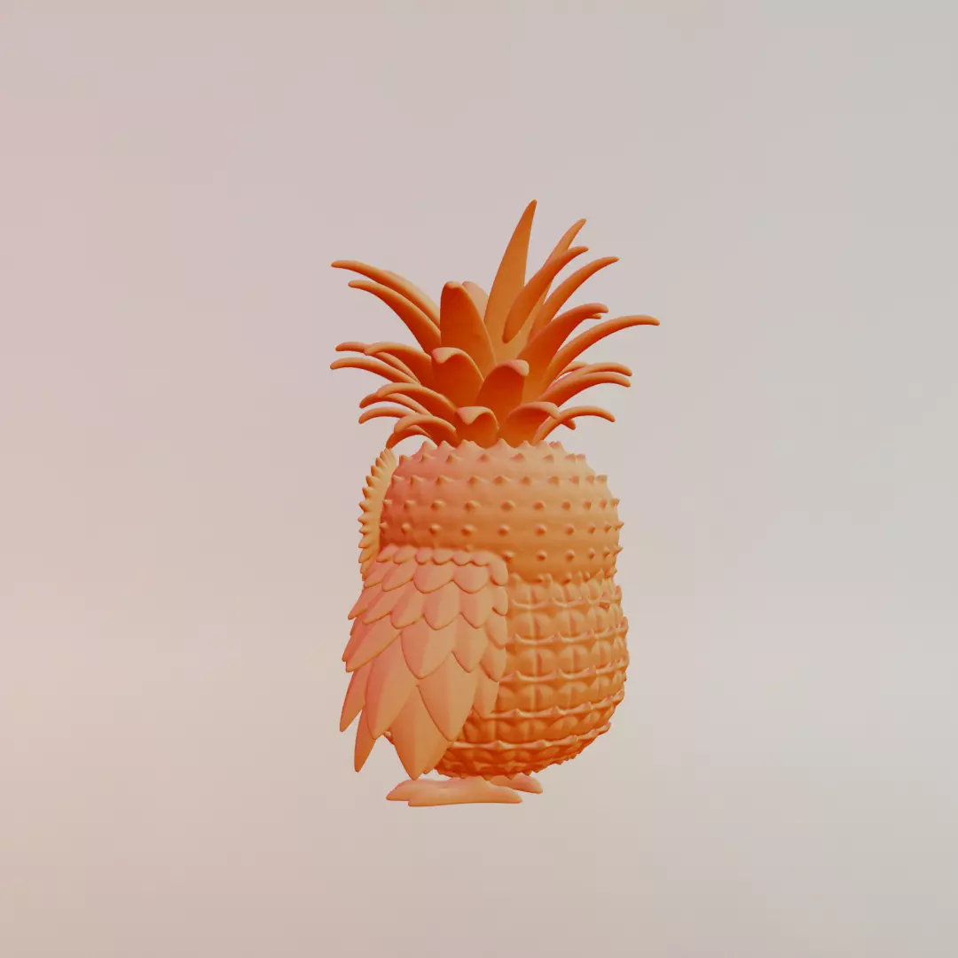 Ananasita Owlita Italian brainrot Printable 3D print model_5