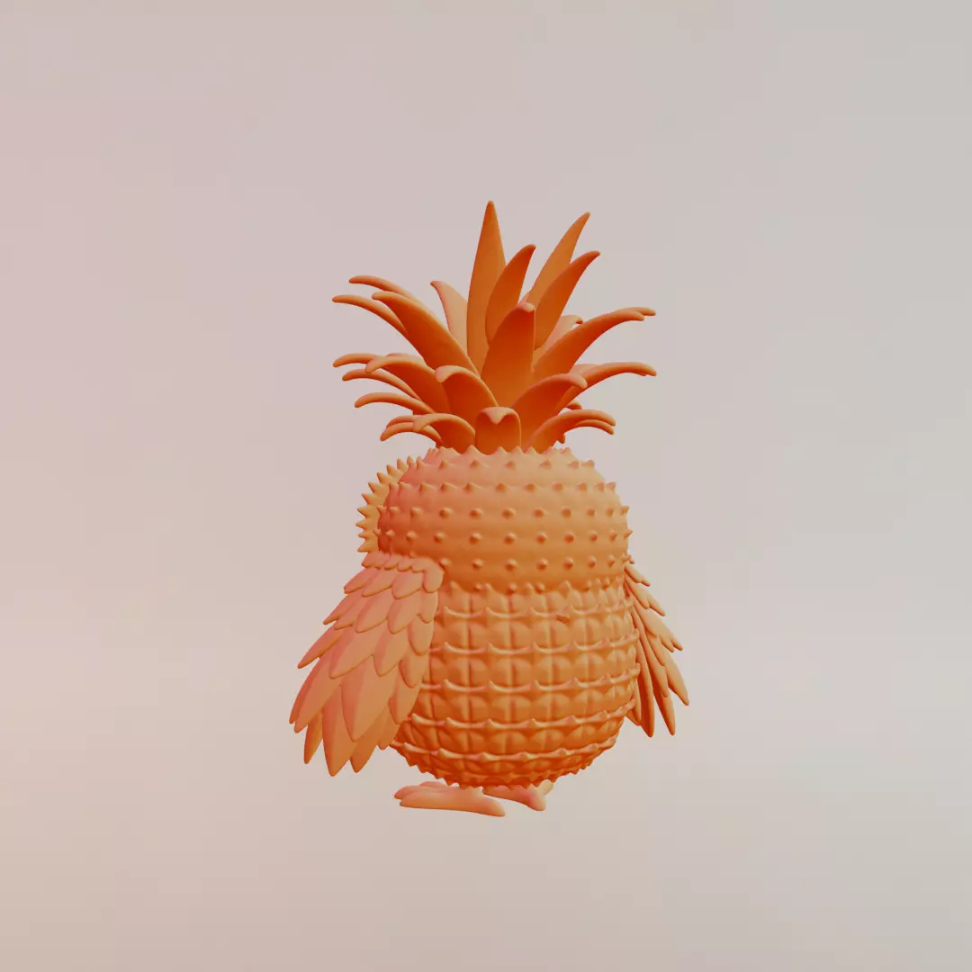 Ananasita Owlita Italian brainrot Printable 3D print model_6