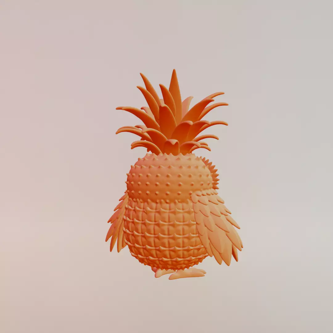 Ananasita Owlita Italian brainrot Printable 3D print model_8