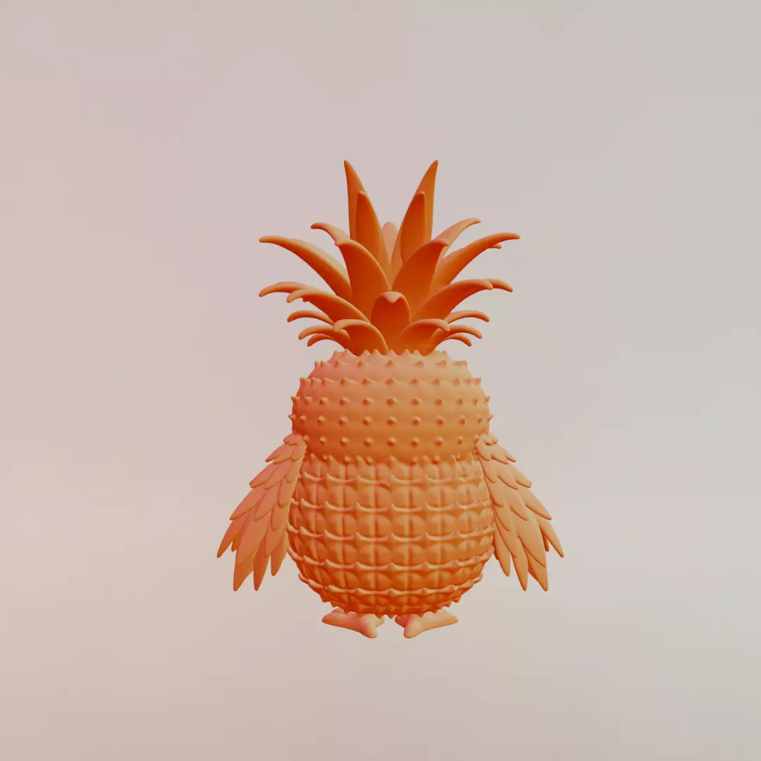 Ananasita Owlita Italian brainrot Printable 3D print model_7