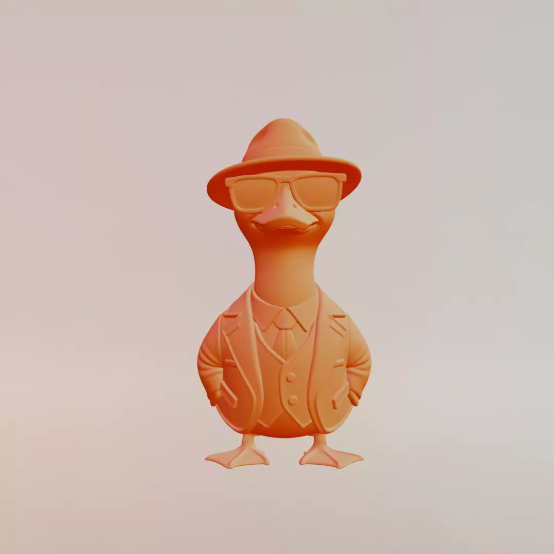 Brr Brr Gangster Gusini Italian brainrot Printable 3D print model_1