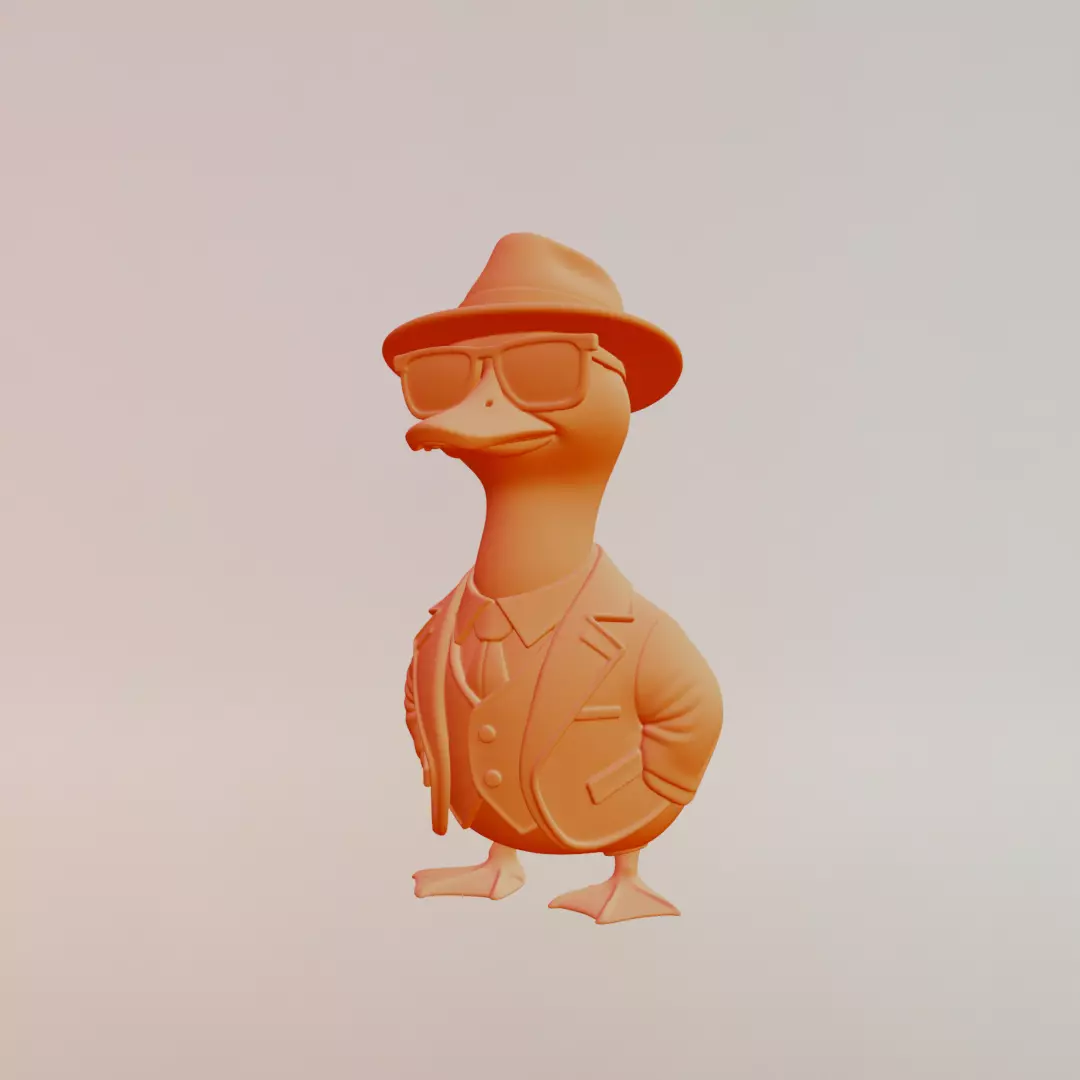 Brr Brr Gangster Gusini Italian brainrot Printable 3D print model_2