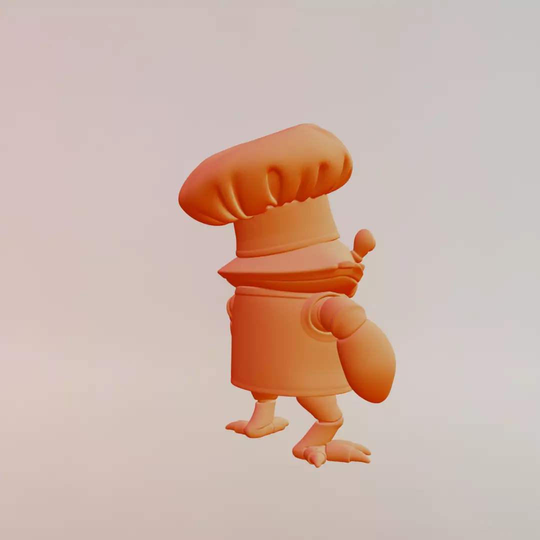 Chef Crabracadabra Italian brainrot Printable 3D print model_9