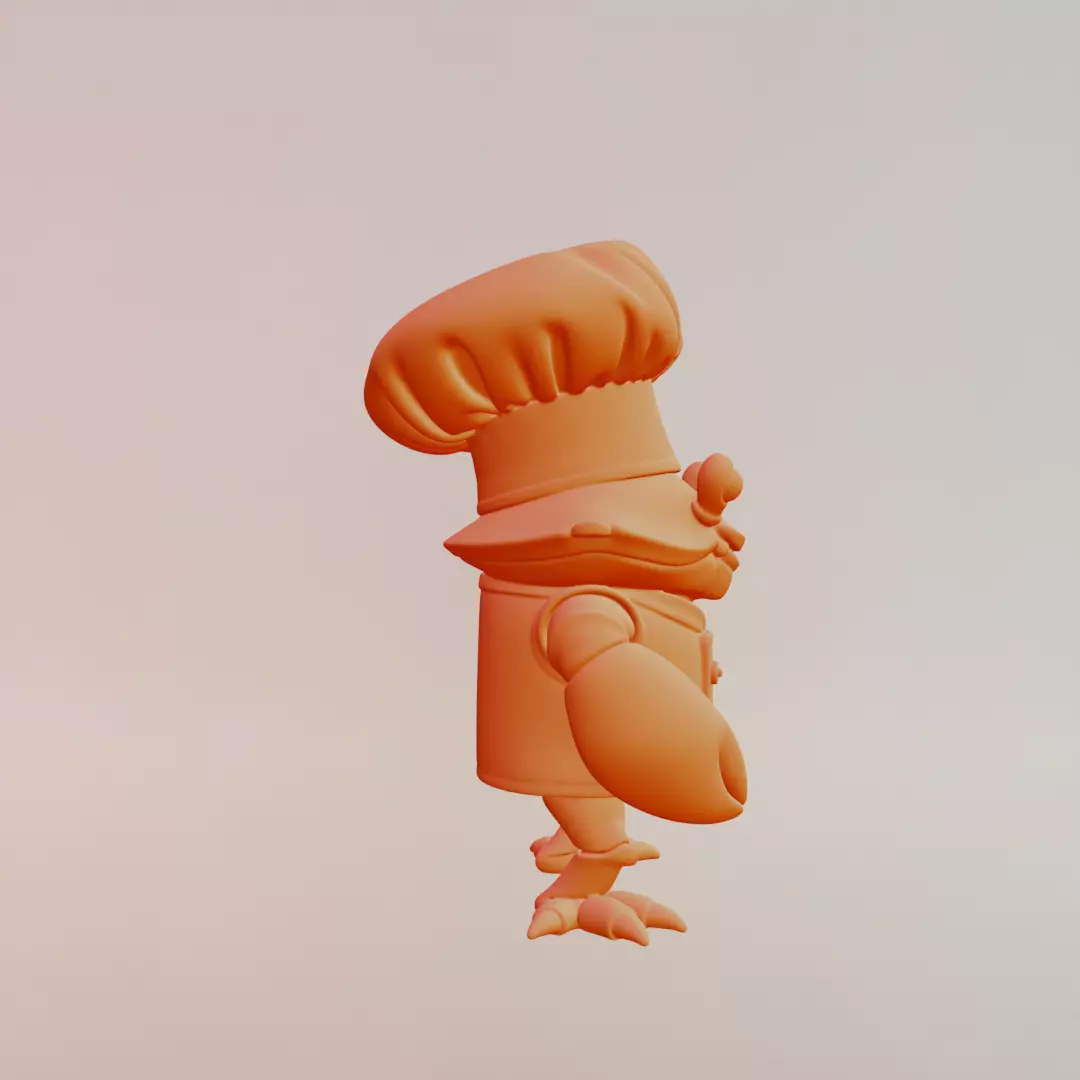 Chef Crabracadabra Italian brainrot Printable 3D print model_10