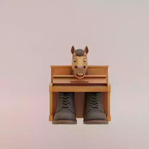 Ecco Cavallo Virtuoso Italian brainrot Printable 3D print model