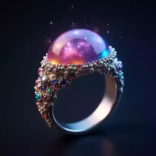 Ring of the Cosmos - Celestial Galaxy Jewel