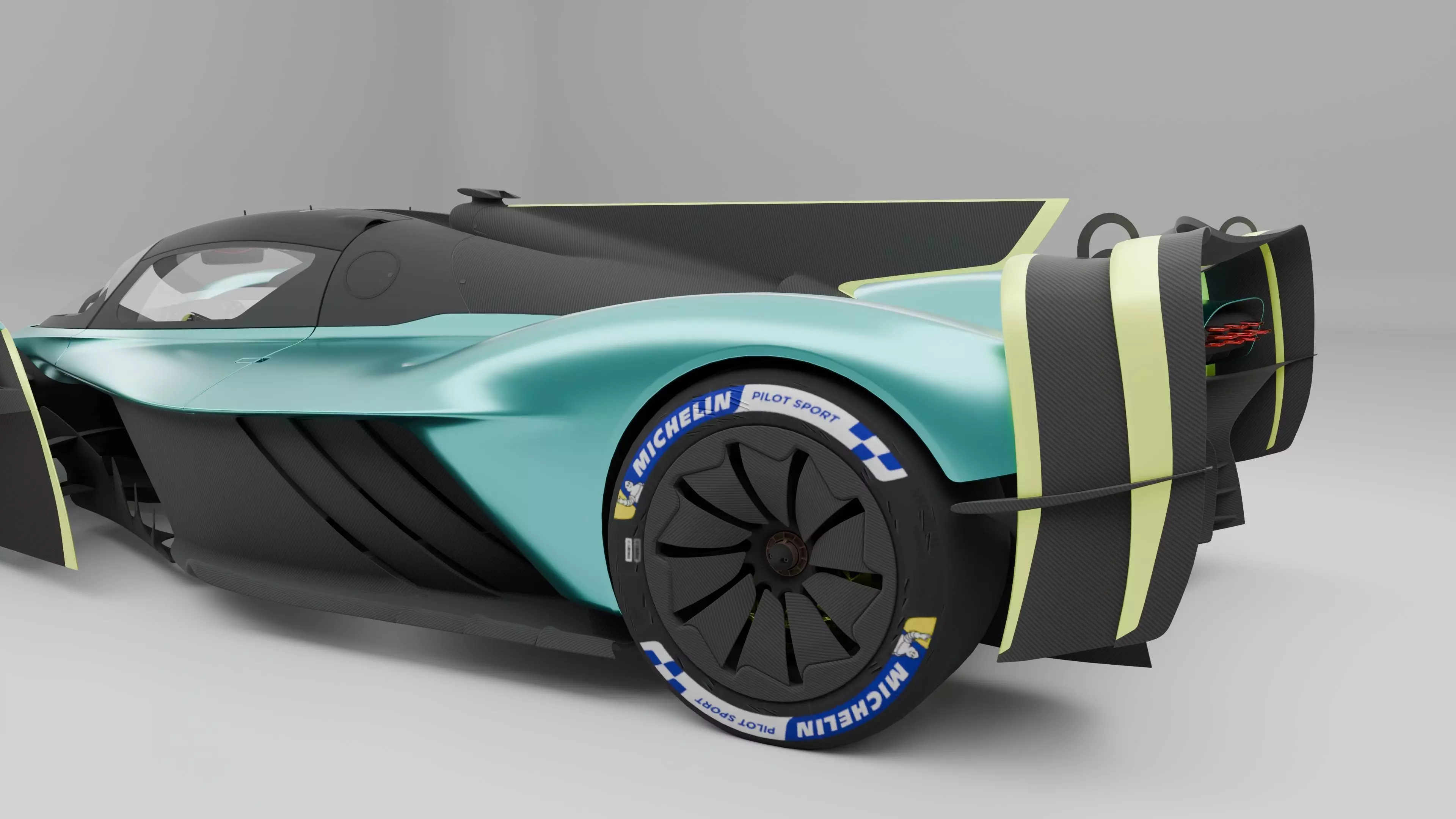 Aston Martin Valkyrie AMR Pro 3D model_7