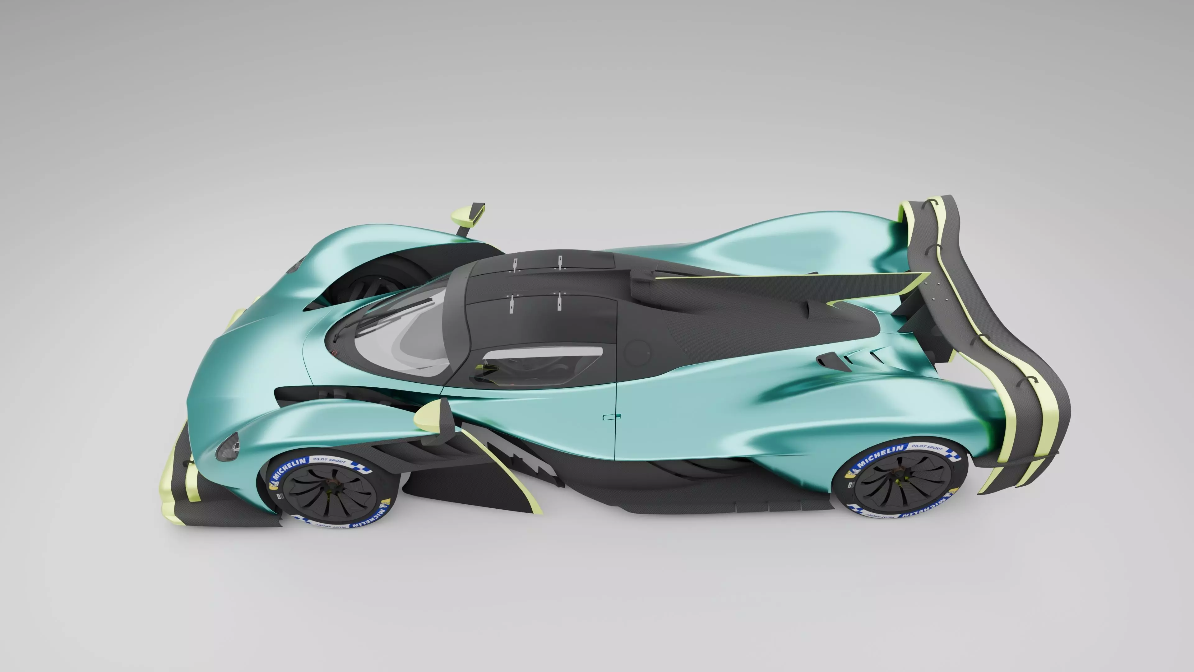 Aston Martin Valkyrie AMR Pro 3D model_4