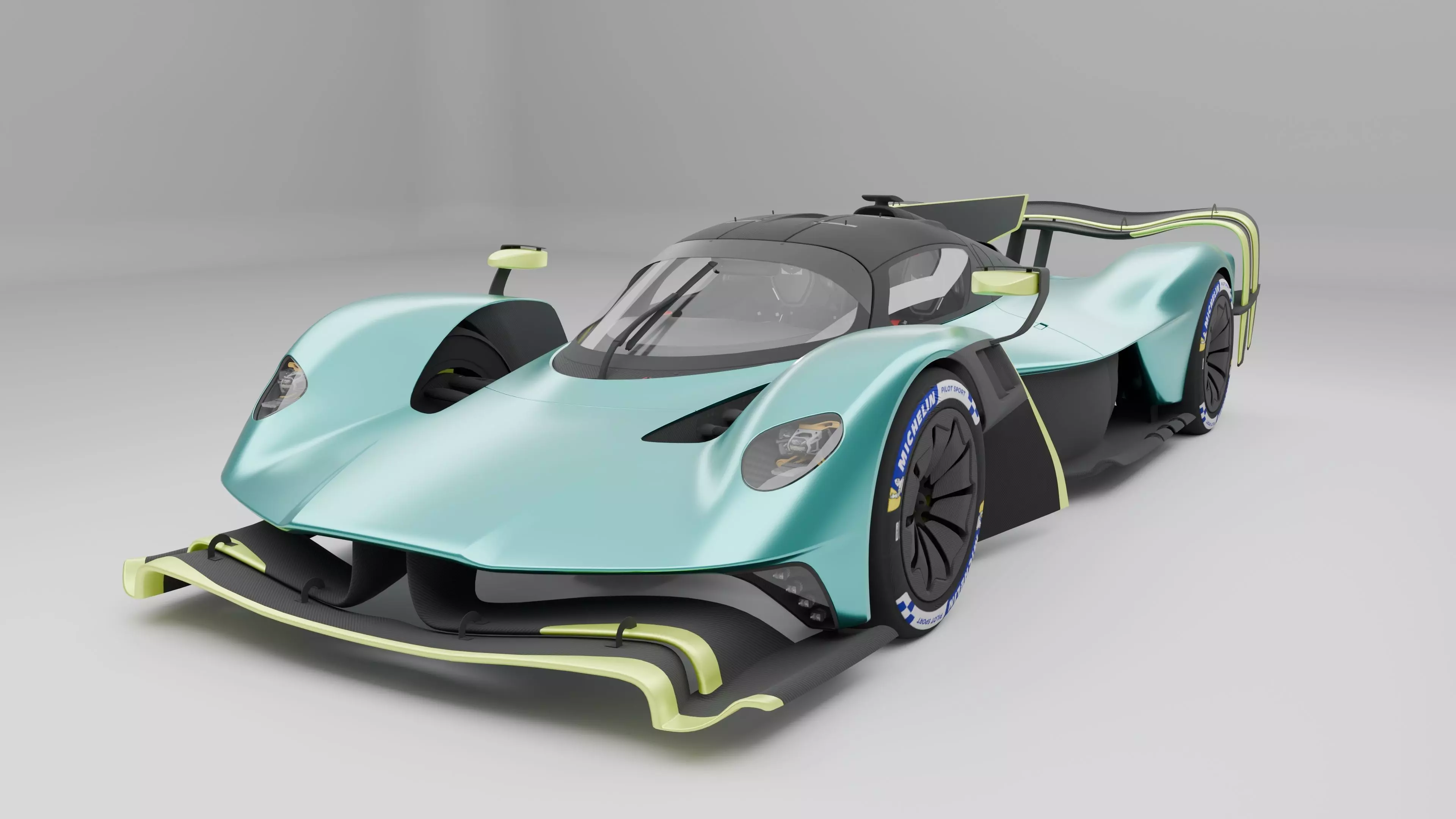 Aston Martin Valkyrie AMR Pro 3D model_1
