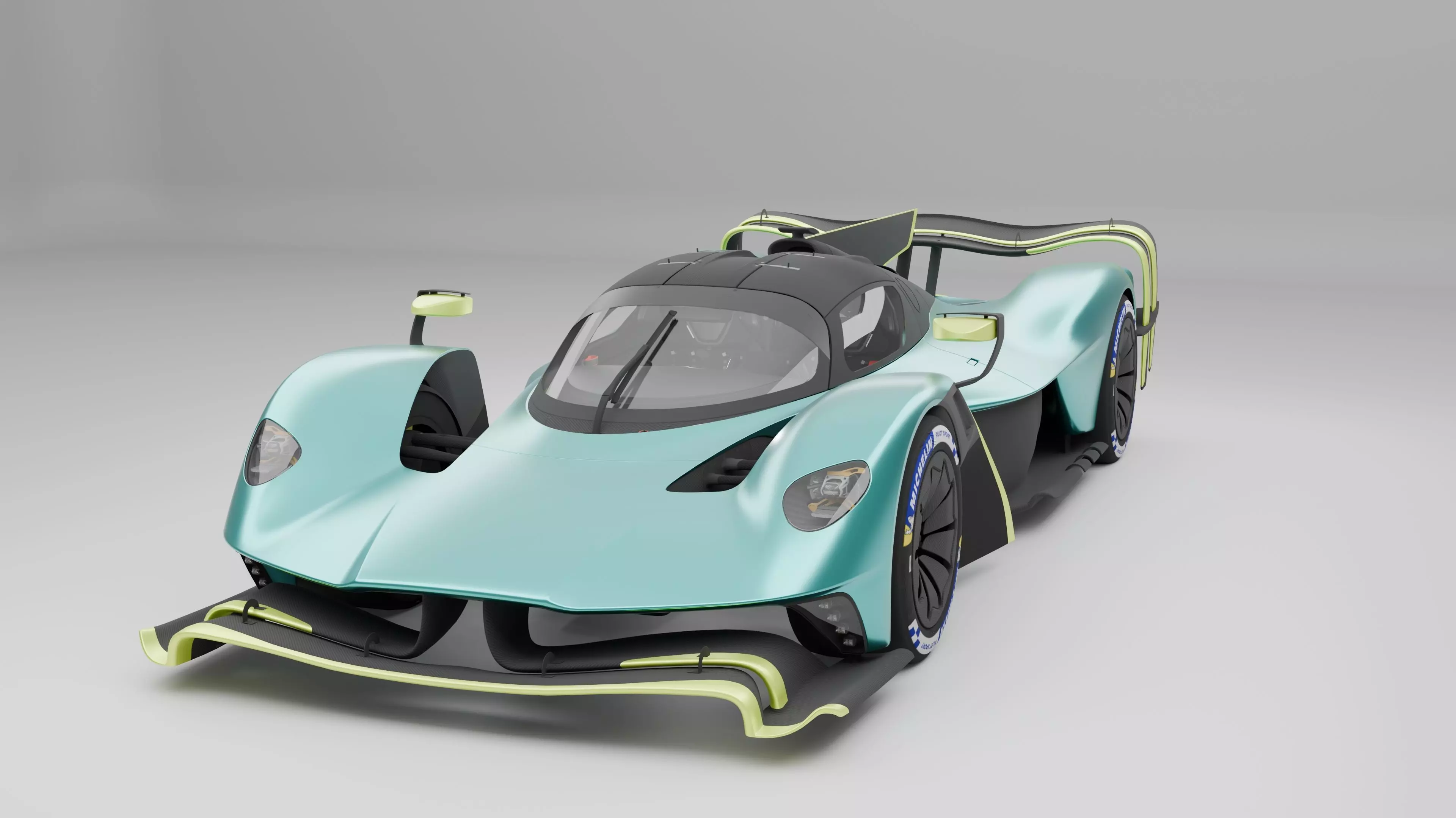 Aston Martin Valkyrie AMR Pro 3D model_0