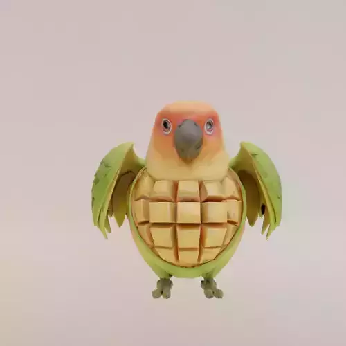 Mangolini Parrocini Italian brainrot Printable 3D print model