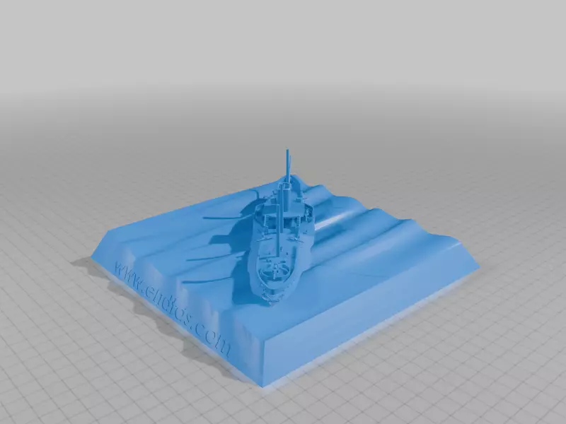 French warships 3D print model_20