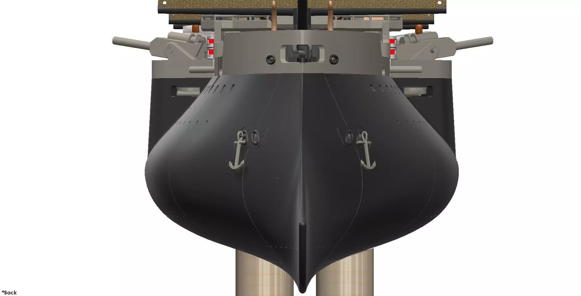 French warships 3D print model_9