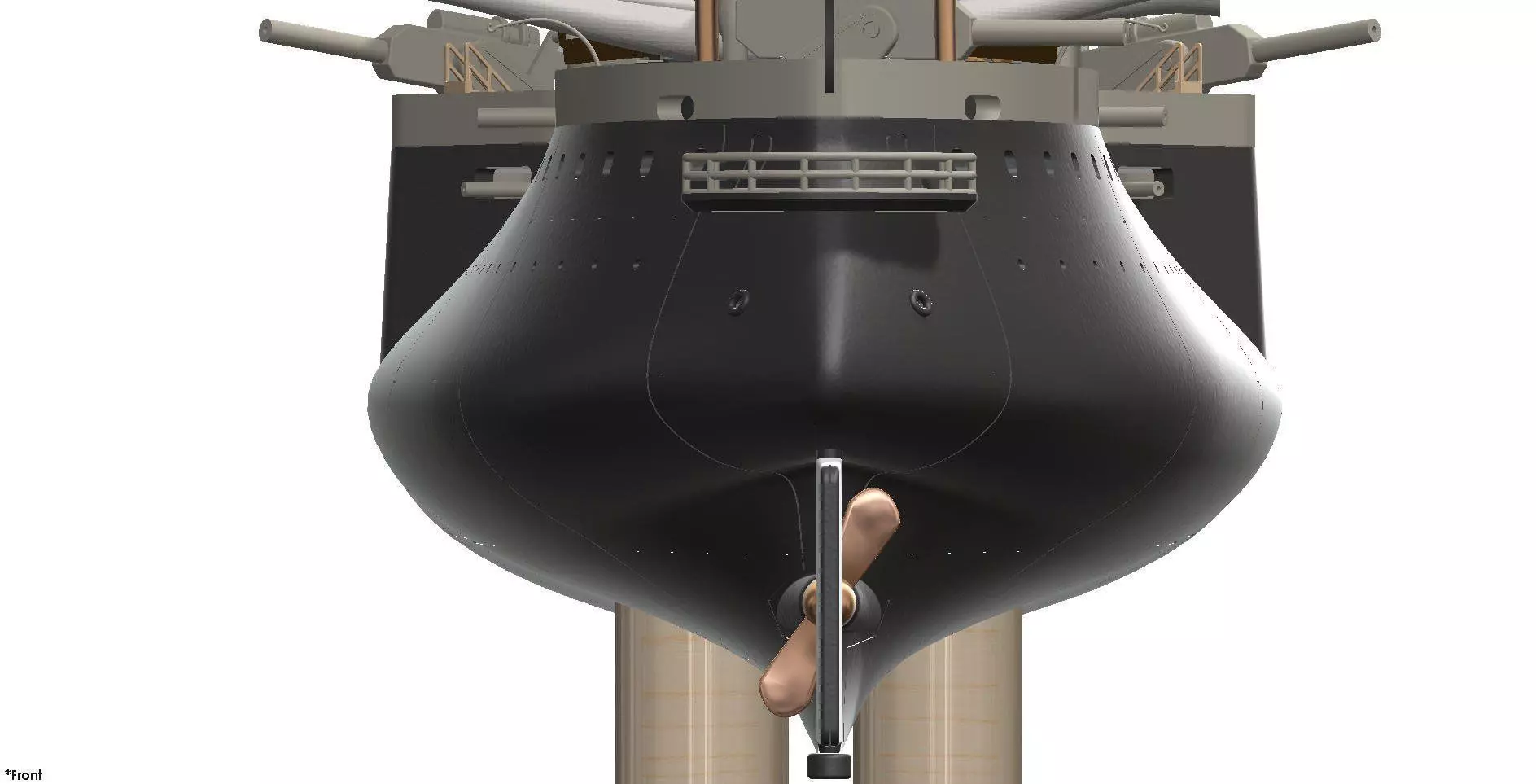 French warships 3D print model_10