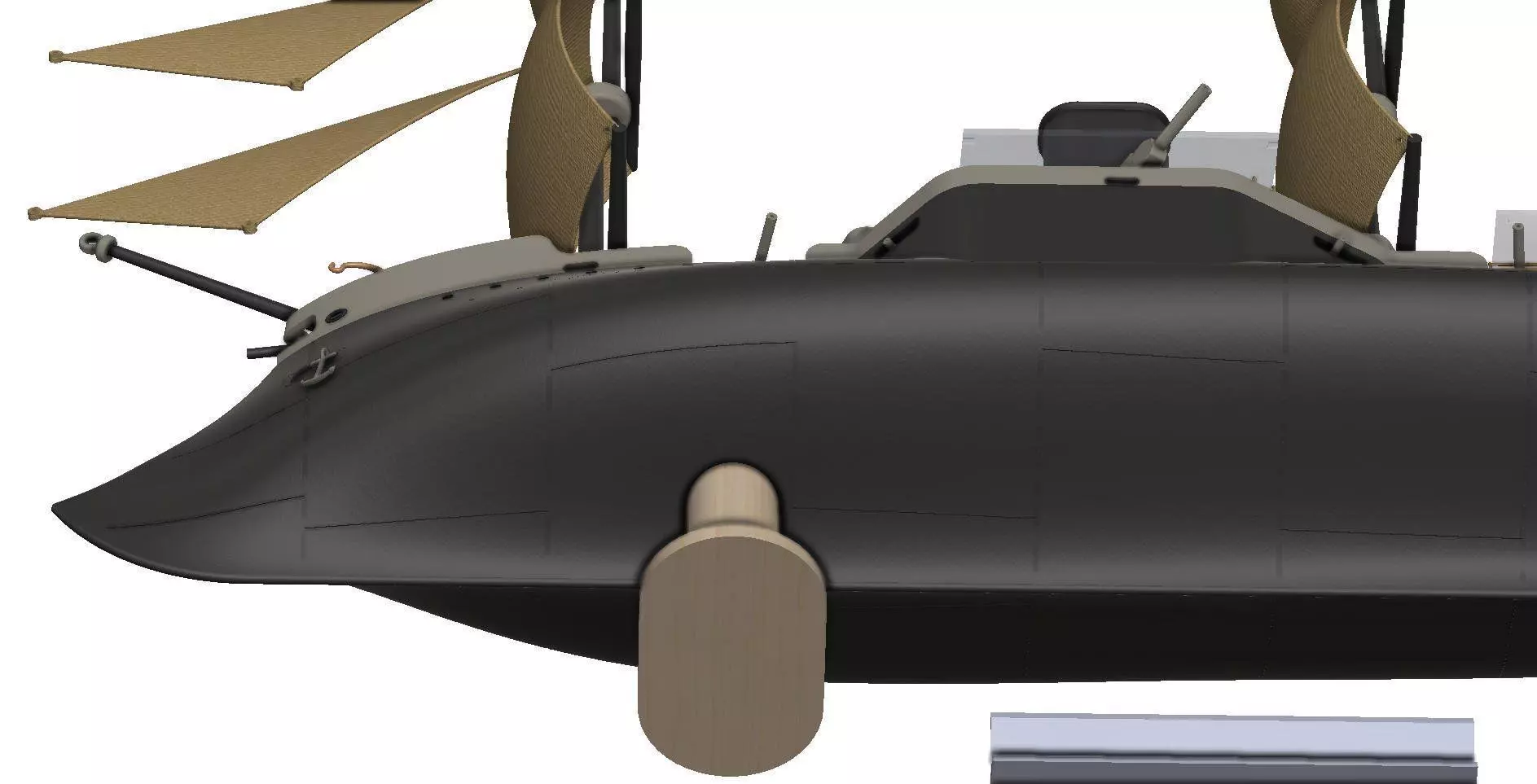 French warships 3D print model_13