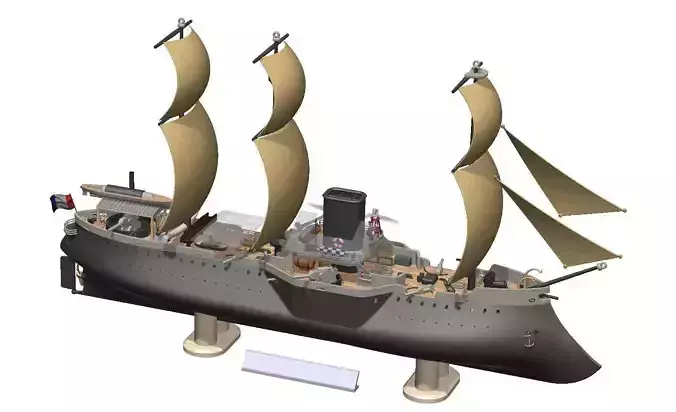 French warships