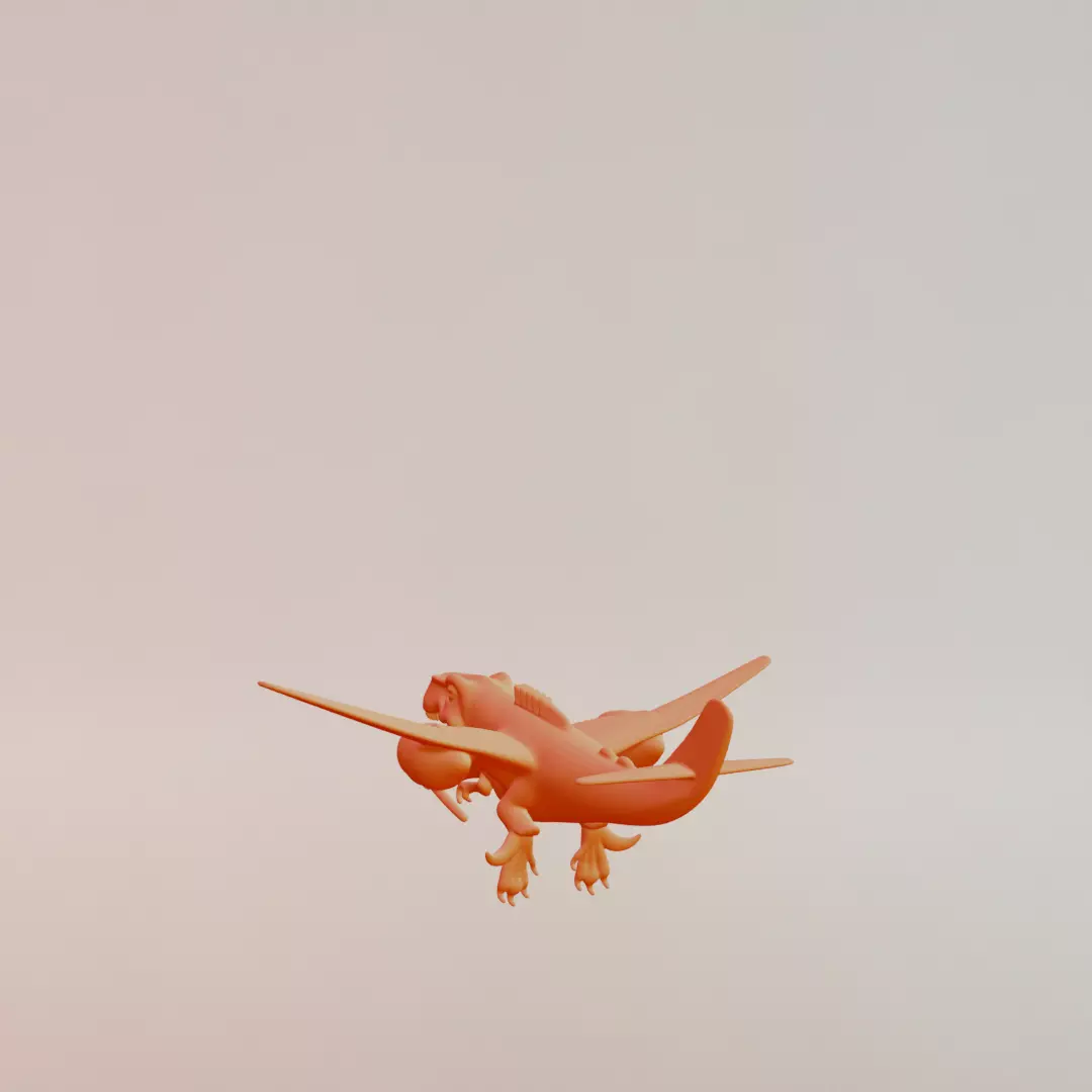 Nuclearo Dinossauro Italian brainrot Printable 3D print model_6