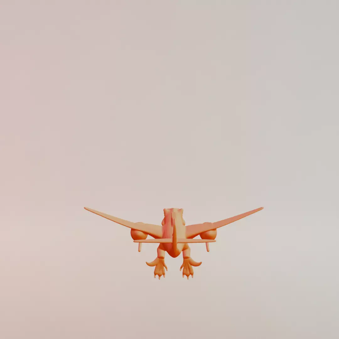 Nuclearo Dinossauro Italian brainrot Printable 3D print model_7