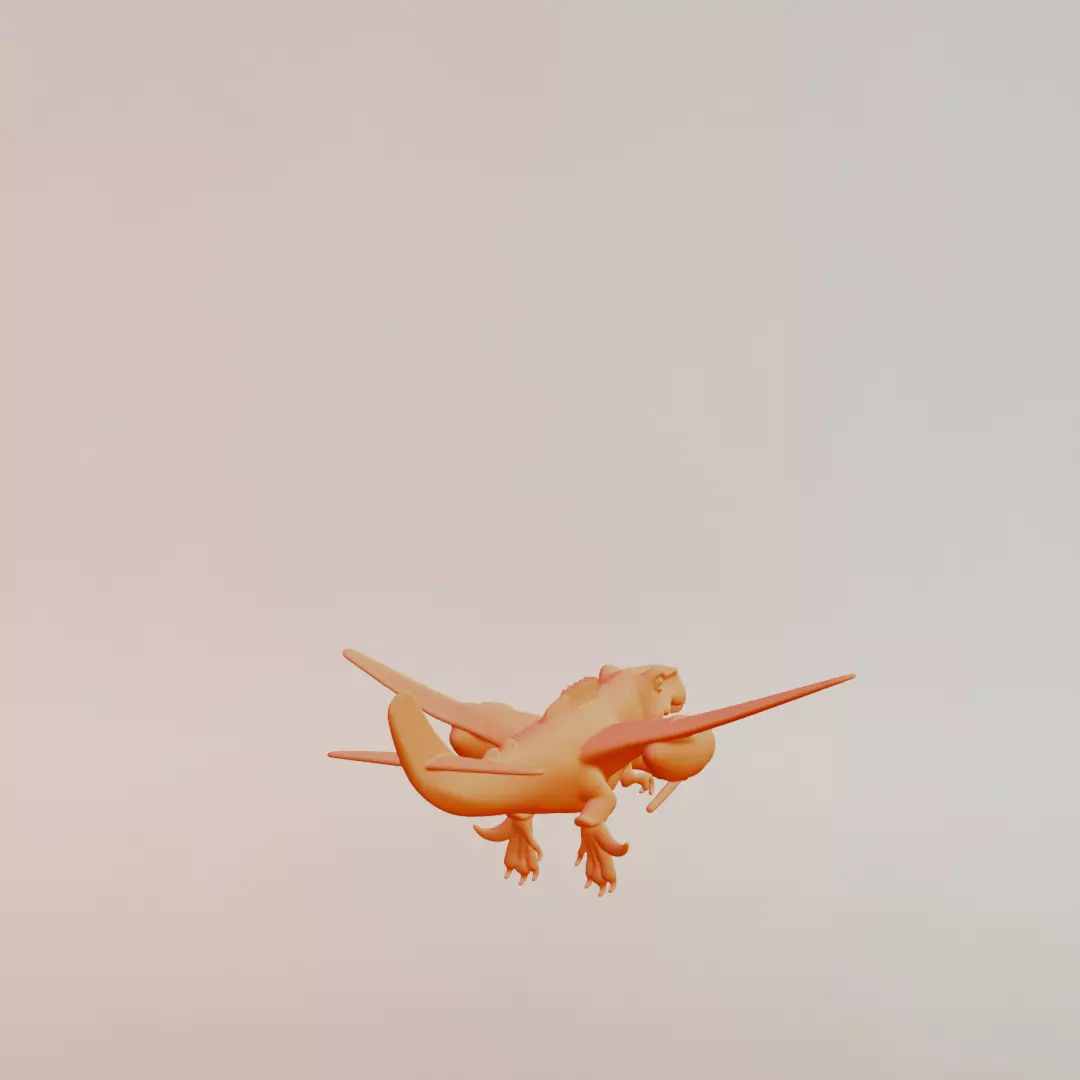 Nuclearo Dinossauro Italian brainrot Printable 3D print model_8